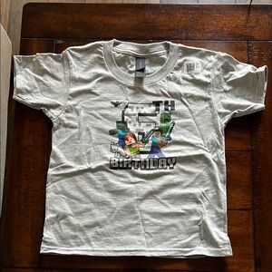 Minecraft 6th Birthday Shirt